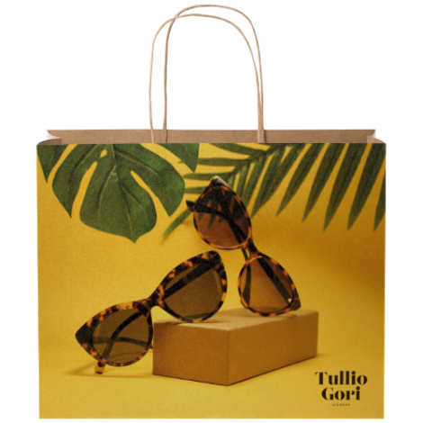 Grand sac promotionnel en papier Kraft 31x12x25 cm