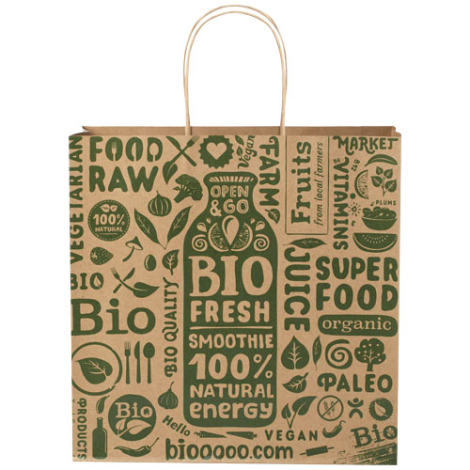 Sac XL à personnaliser en papier Kraft 31x12x31 cm