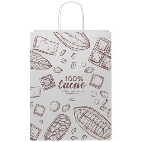 Sac en papier Kraft personnalisable XXL 31x12x41 cm