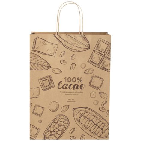 Sac en papier Kraft personnalisable XXL 31x12x41 cm
