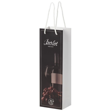 Sac bouteille publicitaire recyclable 12x37x9 cm