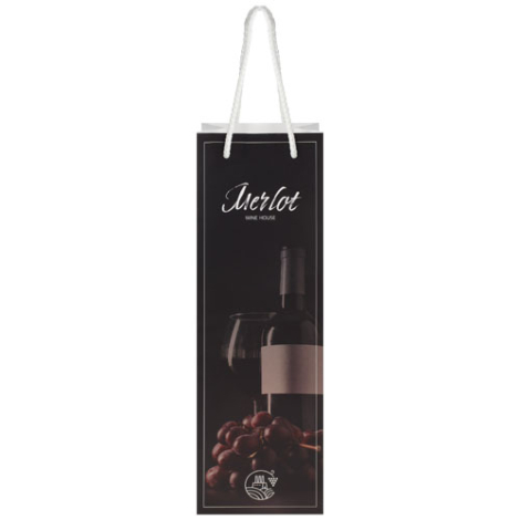 Sac bouteille publicitaire recyclable 12x37x9 cm