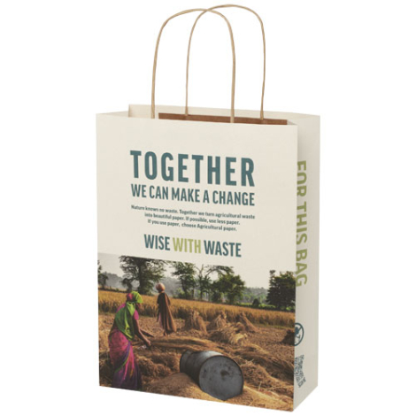 Sac résidus agricoles promotionnel recyclable 24x32x9 cm