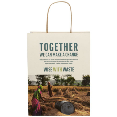 Sac résidus agricoles promotionnel recyclable 24x32x9 cm