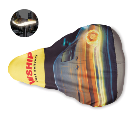 Couvre selle publicitaire réfléchissant 
