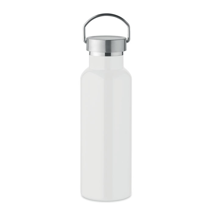 Gourde inox recyclé 500ml personnalisable FLORENCE Blanc