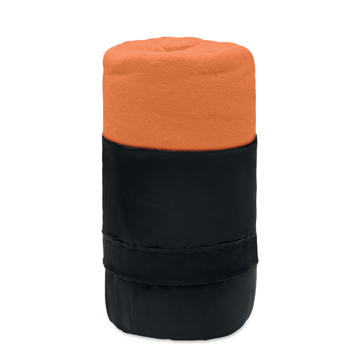 Couverture polaire en PET recyclé publicitaire MUSALA Orange