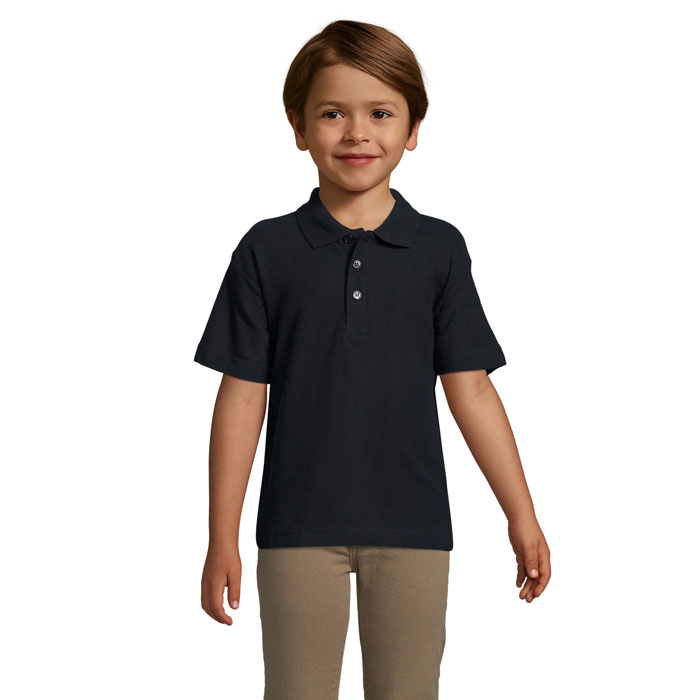 Polo enfant personnalisé coton 170g - SUMMER Marine