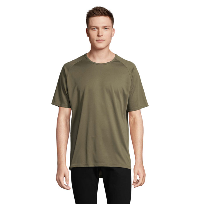 Tshirt respirant publicitaire homme polyester 140g - SPORTY army