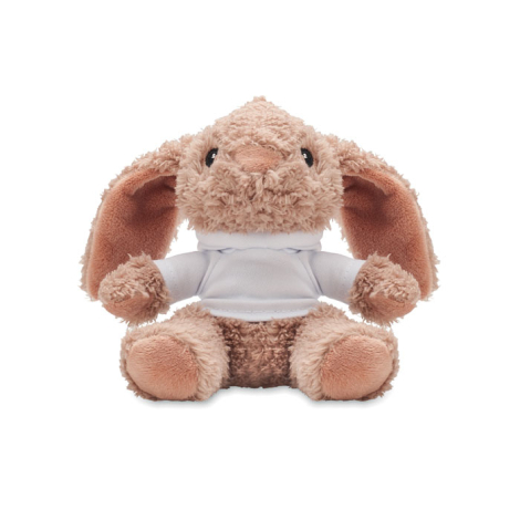 Lapin en peluche publicitaire avec pull à capuche BUNNY