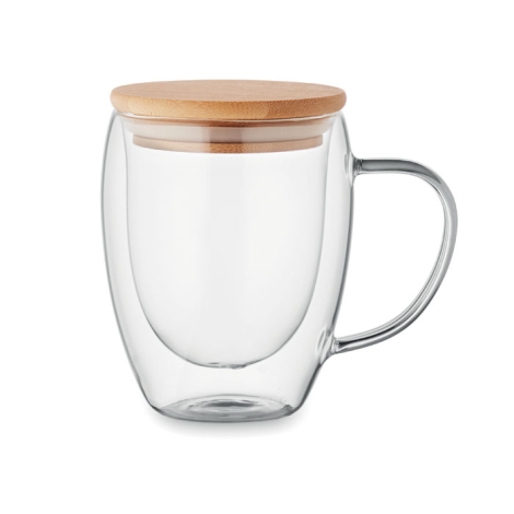 Mug personnalisable en verre double paroi 300ml TIRAL