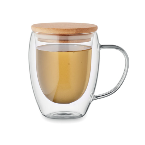 Mug personnalisable en verre double paroi 300ml TIRAL