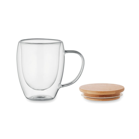 Mug personnalisable en verre double paroi 300ml TIRAL