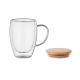 Mug en verre double paroi promotionnel 300ml TIROL