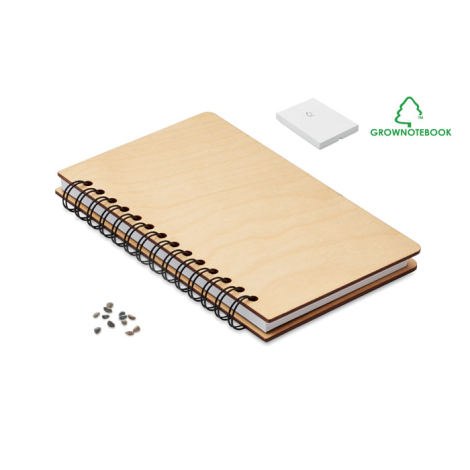 Petit Carnet Bloque Note A Spirale Avec Support Stylo Inclus - Pas