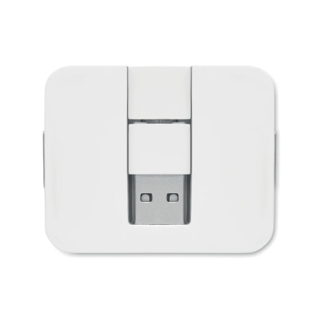 Hub publicitaire USB 4 ports et câble 20cm SQUARE-C