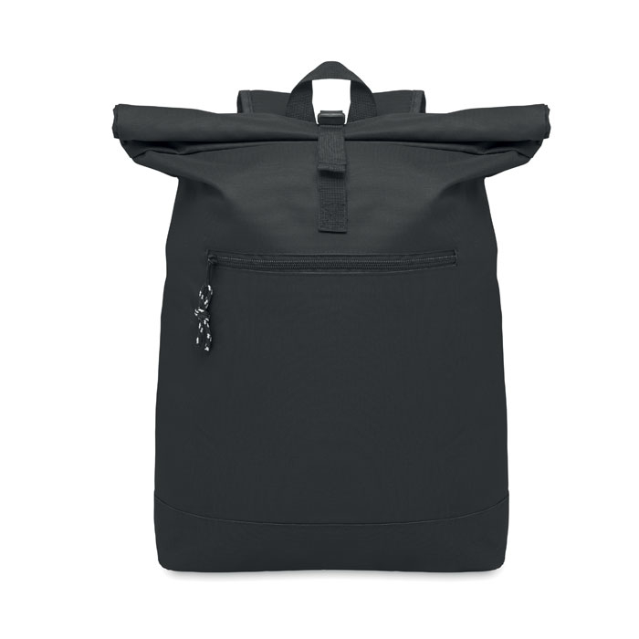 Sac à dos enroulable publicitaire ordinateur 15" IREA Noir