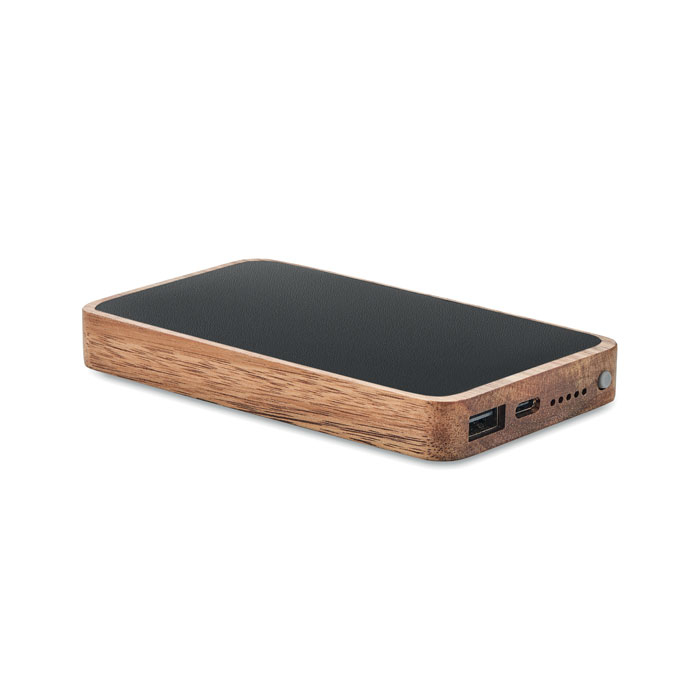 Powerbank promotionnel sans fil 4000 mAh ACAPOW Noir