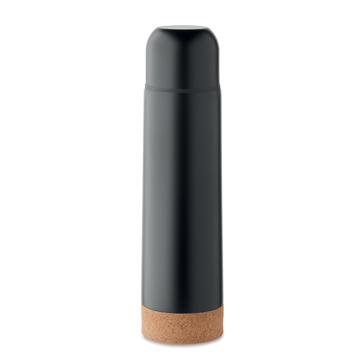 Bouteille inox recyclé 500ml personnalisée AVENTUR Noir