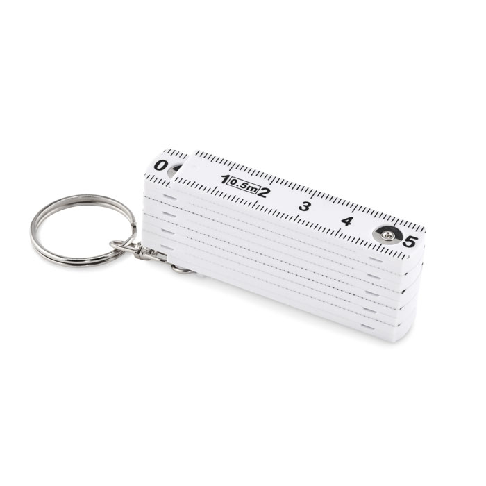 Porte-clés règle publicitaire 50cm FUSTER Blanc