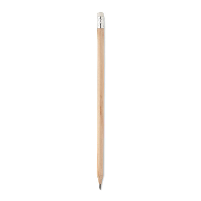 Crayon à papier publicitaire avec gomme STOMP SHARP Bois