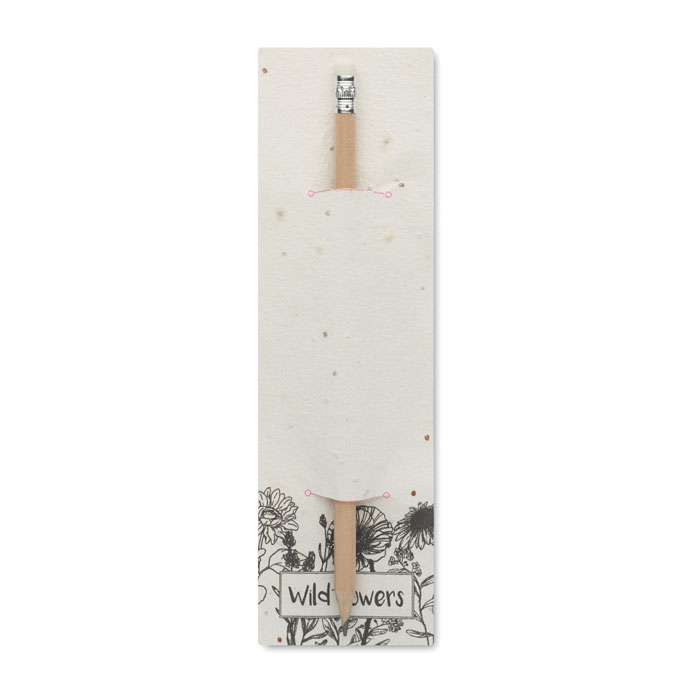 Crayon à papier et graines de fleurs à personnaliser PENSEED Blanc