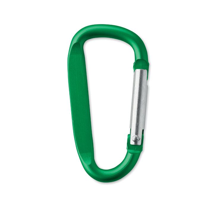 Mousqueton publicitaire en aluminium GANCHO Vert