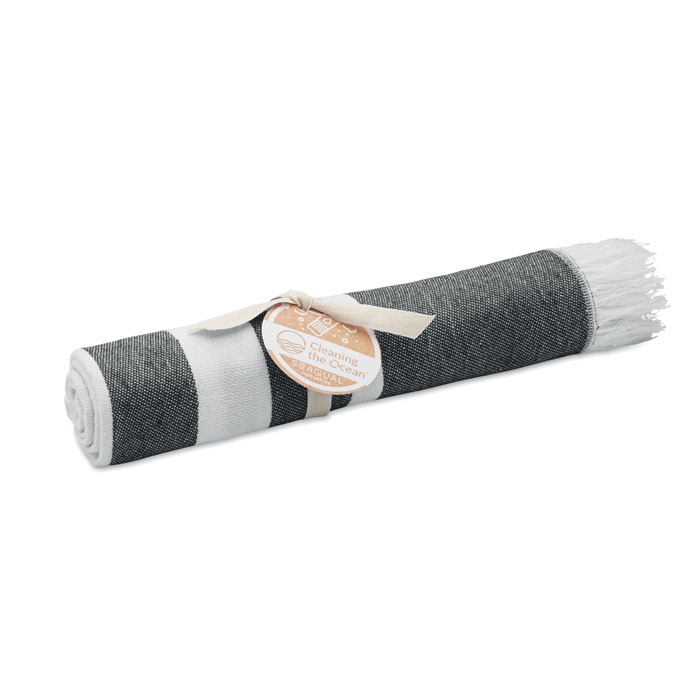 Serviette personnalisée 100x170cm WAVE SEAQUAL® Gris