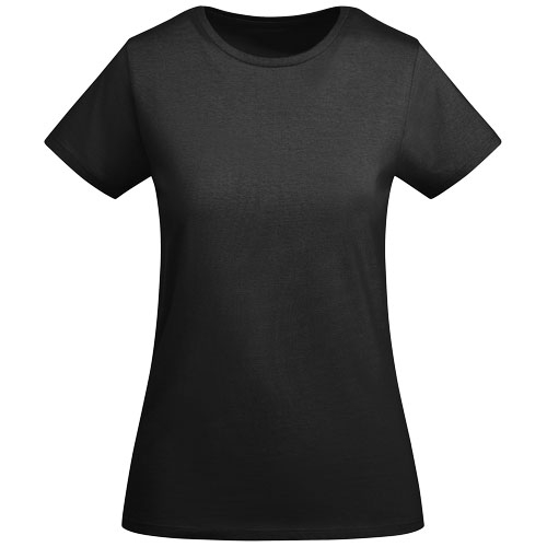 T-shirt femme coton bio 175gr personnalisé Breda ROLY Noir