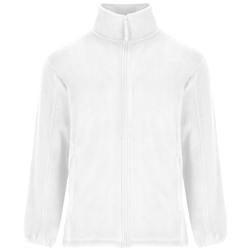 Veste polaire zippée Homme personnalisable Artic ROLY Blanc