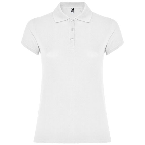 Polo Femme publicitaire coton 200gr Star ROLY Blanc