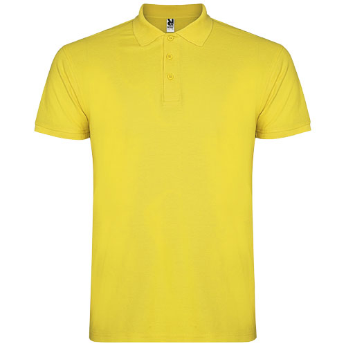 Polo pour homme coton 200gr personnalisé Star ROLY Jaune