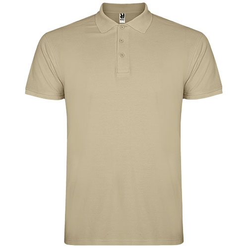 Polo pour homme coton 200gr personnalisé Star ROLY Sable
