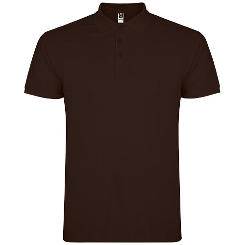 Polo pour homme coton 200gr personnalisé Star ROLY Chocolat