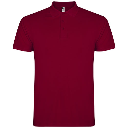 Polo pour homme coton 200gr personnalisé Star ROLY Bordeaux