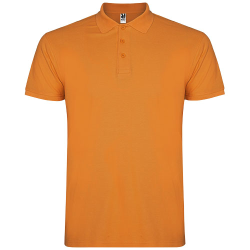 Polo pour homme coton 200gr personnalisé Star ROLY Orange