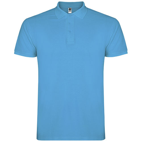 Polo pour homme coton 200gr personnalisé Star ROLY Turquoise