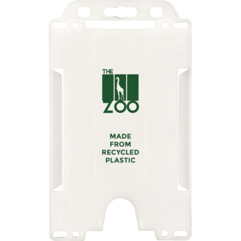 Porte-badge personnalisable en plastique recyclé Pierre
