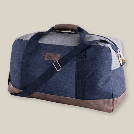 Sac de voyage publicitaire en coton 350g bicolore Highline