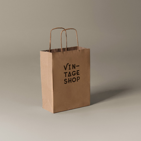 Sac en papier publicitaire 18x8x24 cm PAPEL