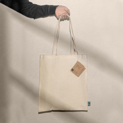 Tote bag publicitaire en coton Fair Trade 140gr SPLIT