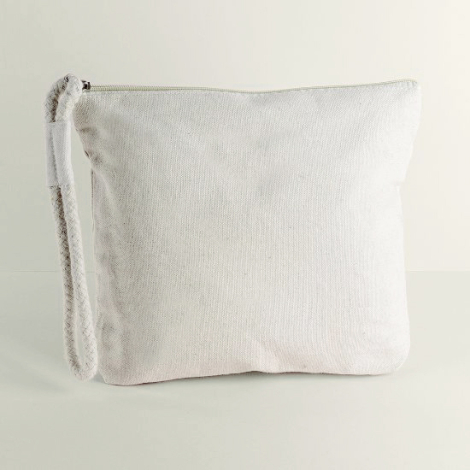 Trousse personnalisable en coton avec poignée - Safe