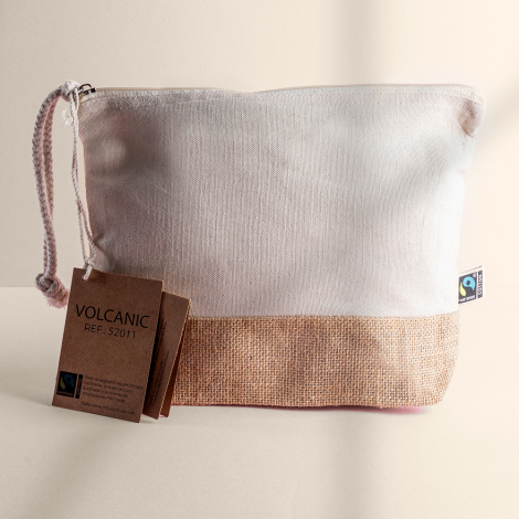 Trousse publicitaire jute et coton Fair Trade BIG VOLCANIC