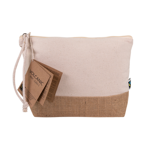 Trousse publicitaire jute et coton Fair Trade BIG VOLCANIC