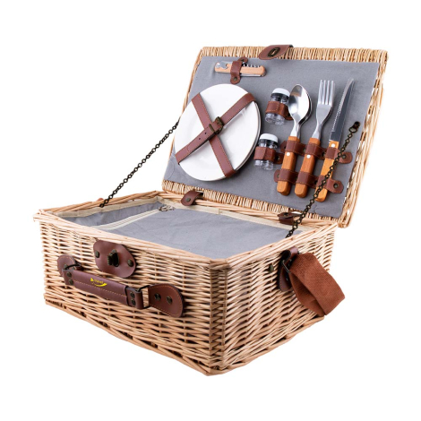 Panier de picnic promotionnel osier 2 personnes - Durian