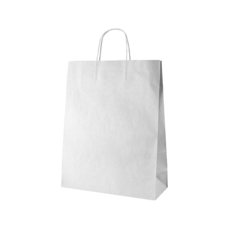 Sac en papier personnalisable 18x24x8 cm GALI WHITE