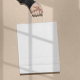 Sac personnalisable en papier 32x40x12 cm BIG KALI WHITE