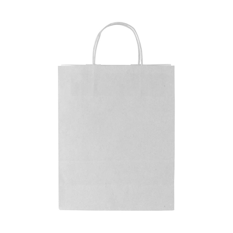Sac personnalisable en papier 32x40x12 cm BIG KALI WHITE
