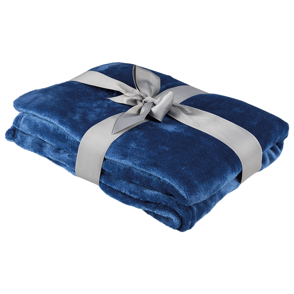 Couverture polaire publicitaire St Moritz Bleu