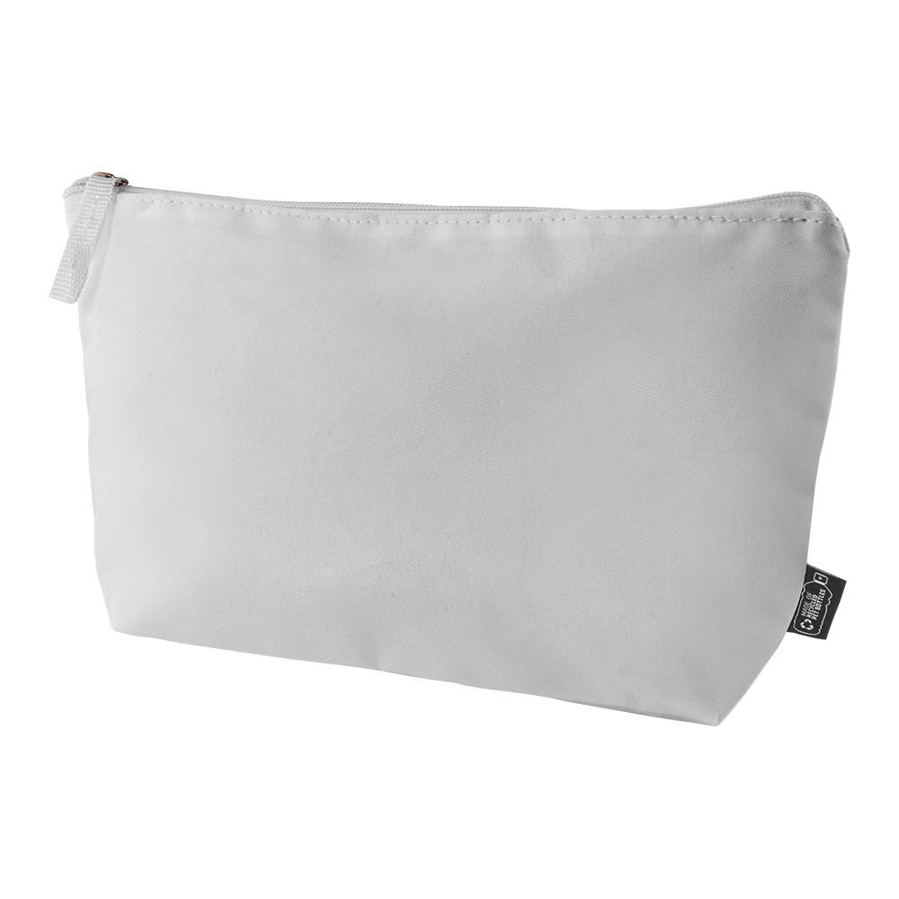 Trousse personnalisée à cosmétiques en rPET - Shed Blanc